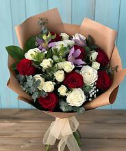 Букет цветов из:  Розы и Альстромерии #REPLACE_PRED# Ялуторовске