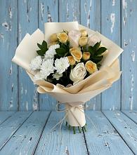Букет цветов из:  Розы и Хризантемы в Ялуторовске