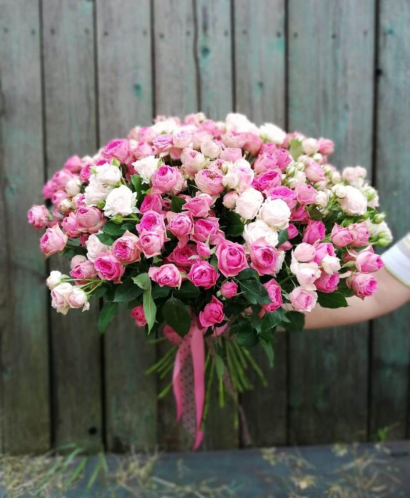 Букет Розовые кустовые розы Натали и Лав Лидия в Ялуторовске