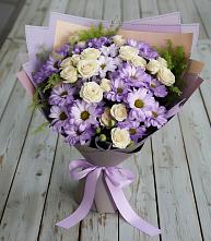 Букет цветов из:  Хризантемы и Розы в Ялуторовске